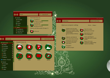 Christmas Circle Icons Theme for Windows 10