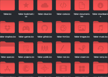 Colloid Red Dracula IconPack 7TSP