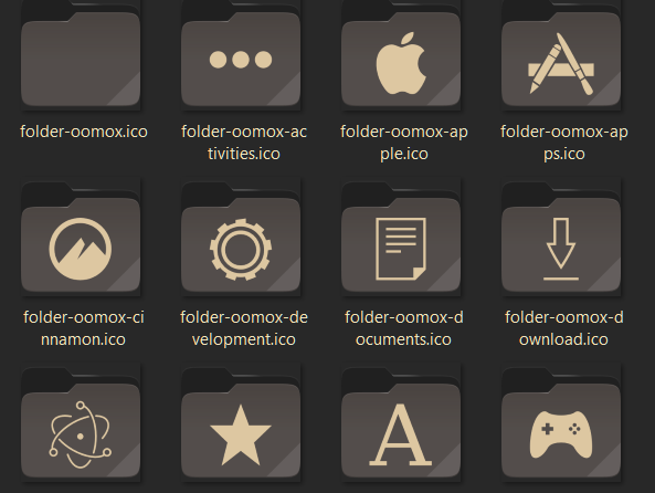Material Gruvbox Dark IconPack 7TSP